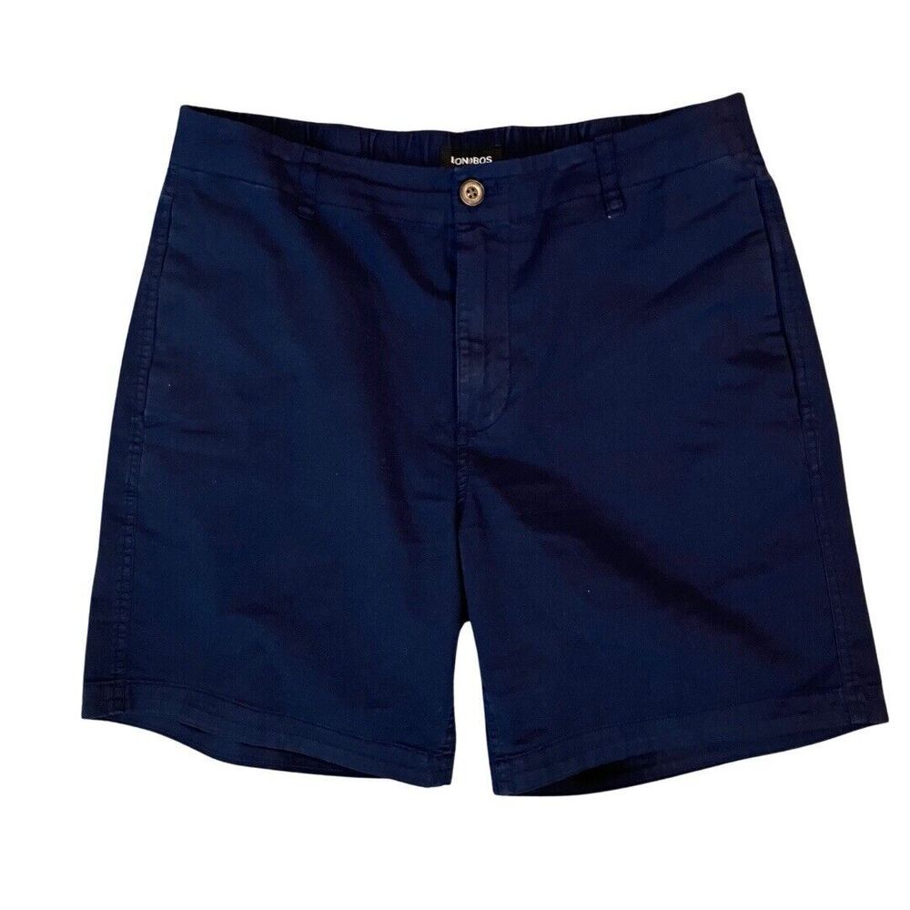 Men’s Bonobos Casual Stretch Waist Shorts Navy Blue Size M